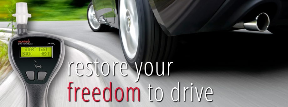 Monitech Ignition Interlock Devices restore your freedom to drive.